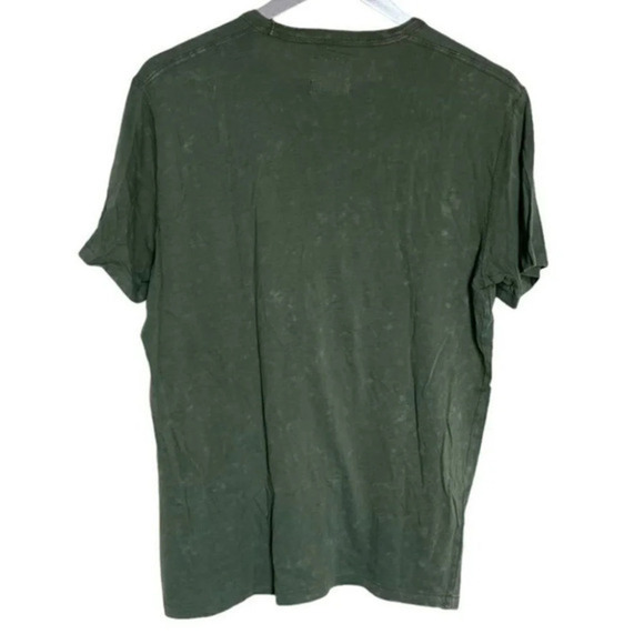 Abercrombie & Fitch M acid washed army green distressed T-shirt - Picture 3 of 6